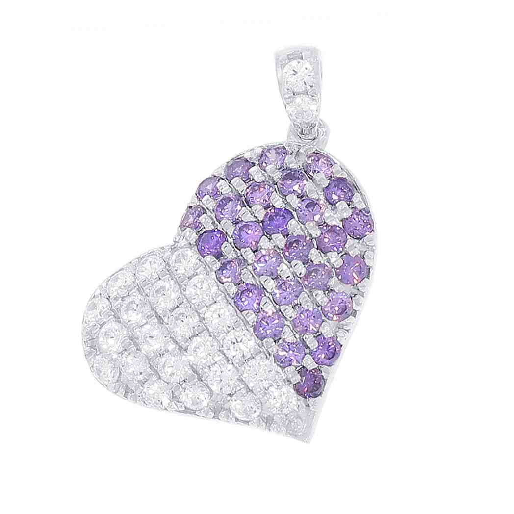 Heart Shape Diamond Pendant PD31769A